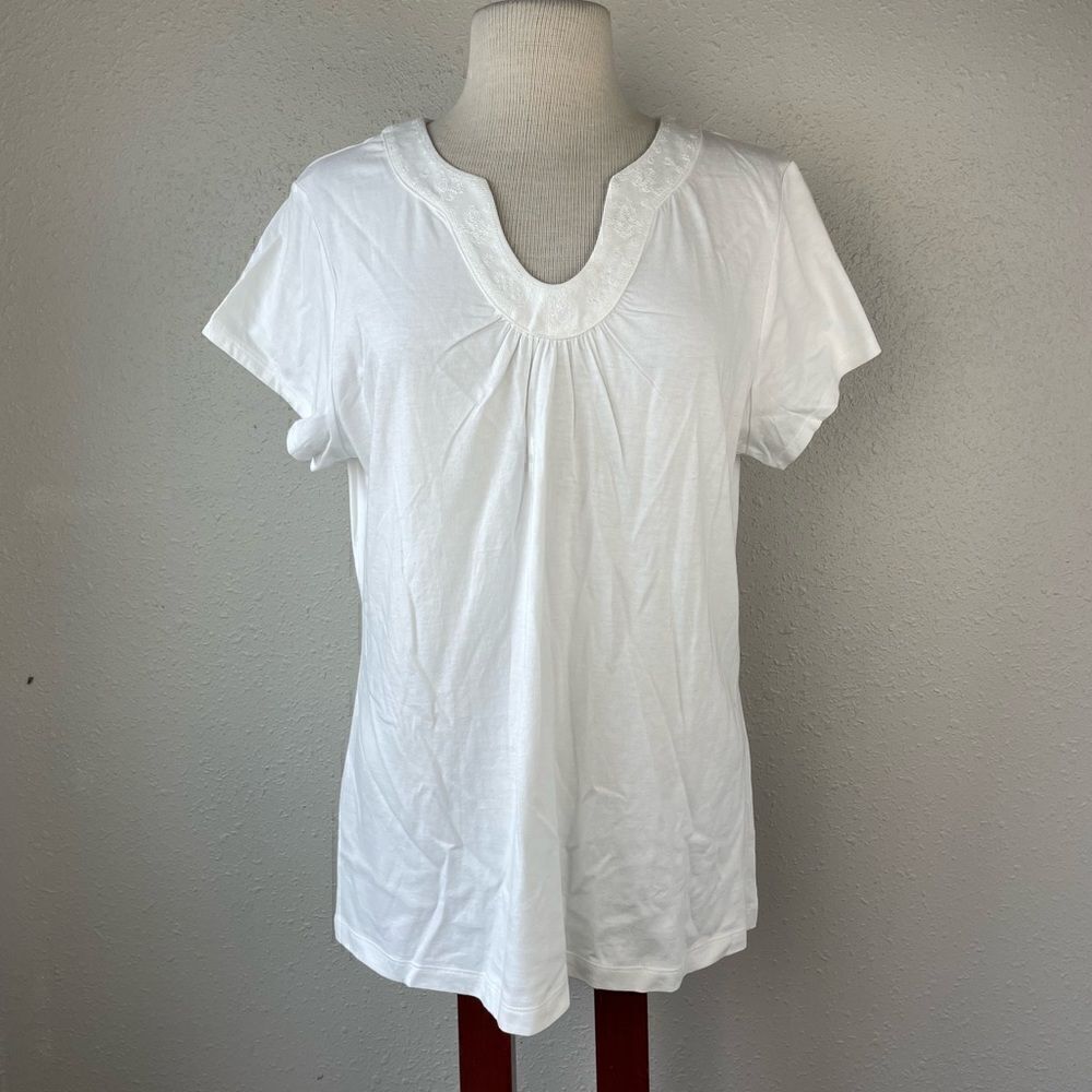 NWT Croft & Barrow White Top Size XL